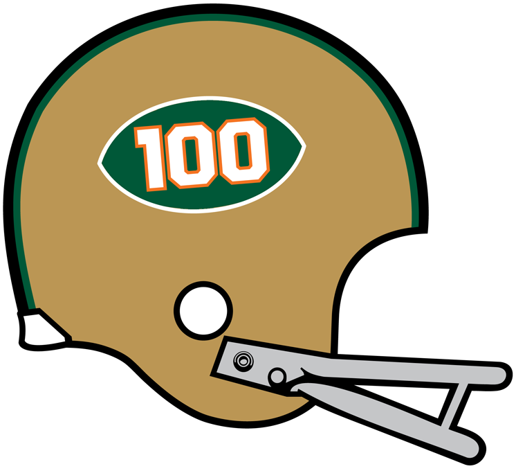 Miami Hurricanes 1969 Helmet Logo diy iron on heat transfer